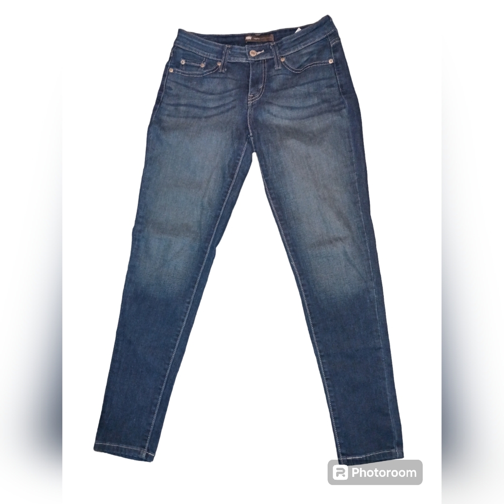 Levi's Leggings Women Light wash blue Size 7 or W28  L28 Jeans - Picture 4 of 5
